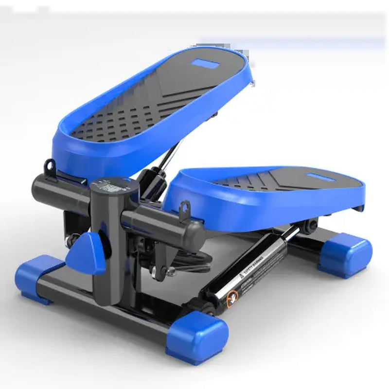 Mini Stepper with Resistance Bands, Adjustable Stride & Intensity Portable Stepper Machine, 265LBS Capacity Quiet Full Body Workout for Home, Includes LED Monitor