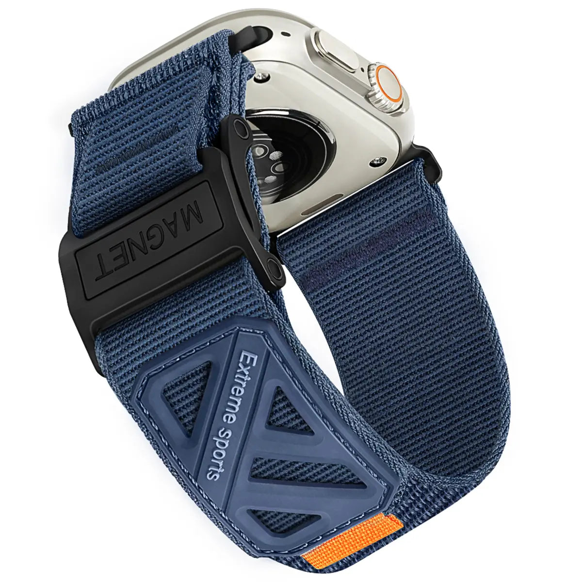 Compatible Apple Watch Ultra Bands for Men, Wide Soft Nylon Sport Loop, Sturdy Magnetic Buckle for Iwatch 49Mm (Ultra3/2), 46Mm (11/10 Series), 45Mm (9/8/7), 44Mm (SE/2/SE/6/5/4), 42Mm (3/2/1)