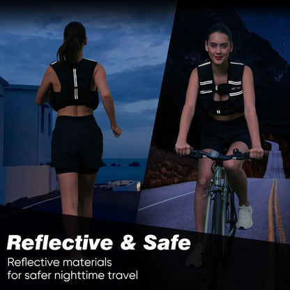 LEKÄRO Weighted Vest 6Lbs-30Lbs for Women & Men with Reflective Stripe Adjustable Buckle & Detachable Pockets for Workout Strength Training Running Walking Muscle Exercise Equipment