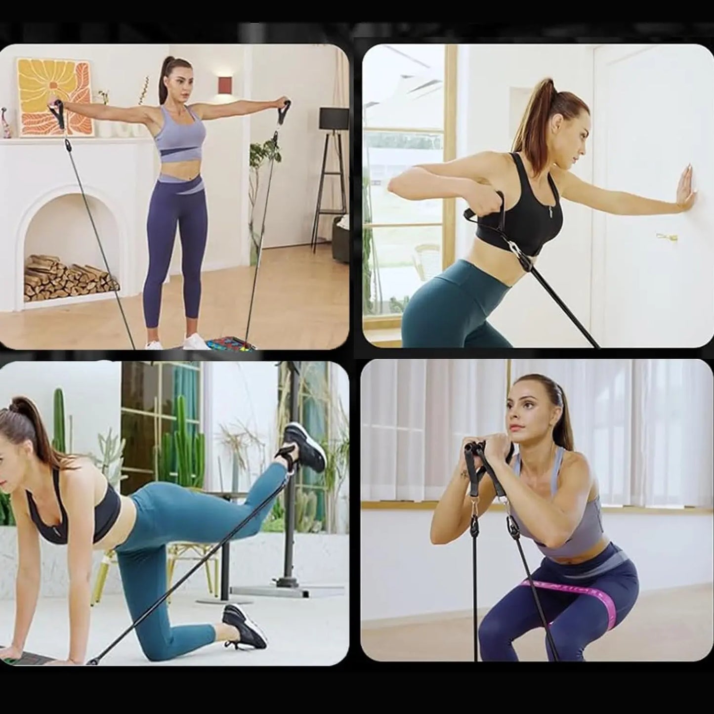 【Upgraded】Push up Board Set with Handles & Resistance Bands, Portable Home Workout Equipment for Chest, Abs, Arms & Upper Body Training, Foldable Fitness Board for Men, Women & Partner Workouts