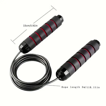 Pro Speed Jump Rope Quick-Adjust with Tangle-Free Ball Bearings, Ergo Grips for Home Gym & Fitness Training Equipment