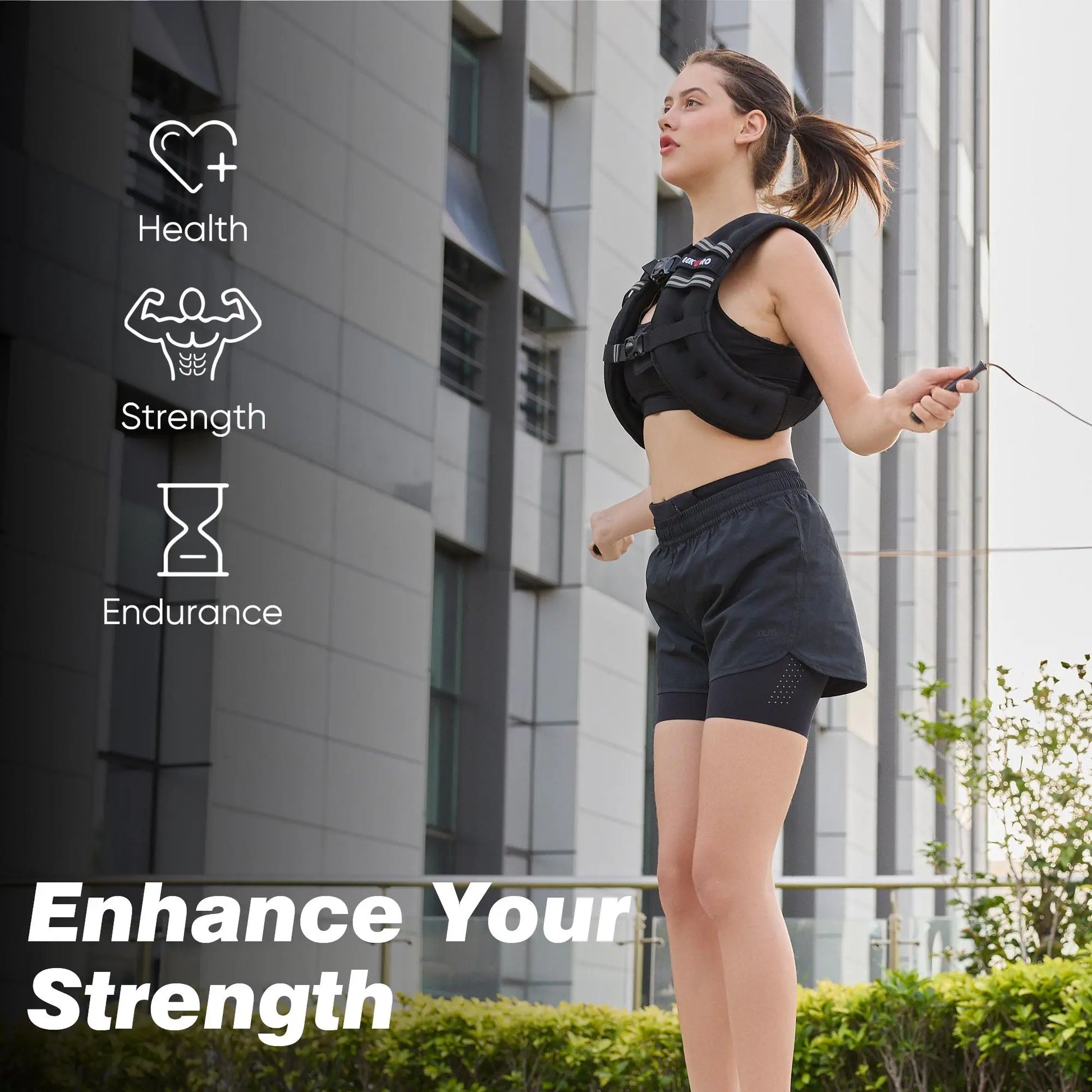LEKÄRO Weighted Vest 6Lbs-30Lbs for Women & Men with Reflective Stripe Adjustable Buckle & Detachable Pockets for Workout Strength Training Running Walking Muscle Exercise Equipment