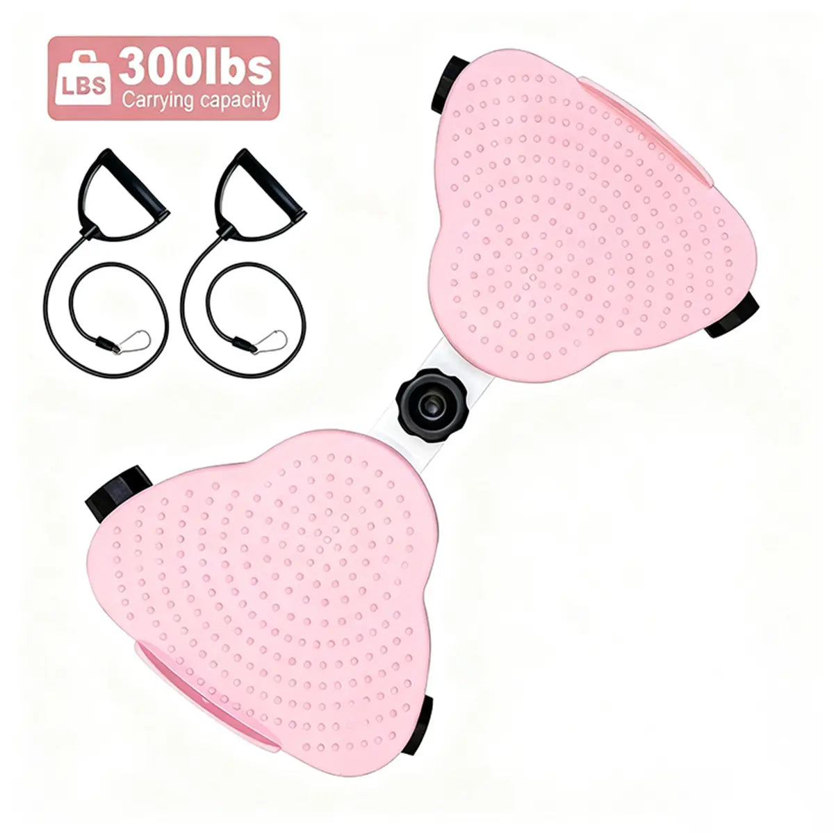 Low-Impact Waist Trainer - Double Axis System & 300Lbs Capacity, Compact Home Workout Equipment for Core Engagement