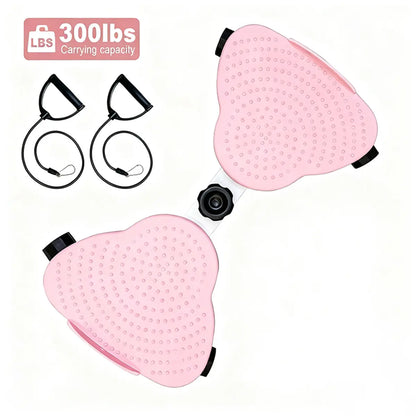 Low-Impact Waist Trainer - Double Axis System & 300Lbs Capacity, Compact Home Workout Equipment for Core Engagement