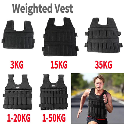 Weight Training Vest: Boost Your Fitness Routine with 3/15/35Kg Options Home Workout Equipment Weightlifting Belt for All Levels