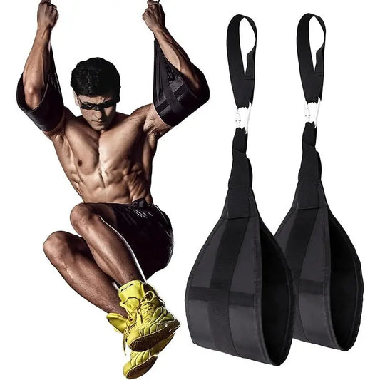 Hanging Ab Straps for Pull up Bar: Gym Ab Sling Straps for Arm Pull up Workout Support for Training Knee and Leg Raises