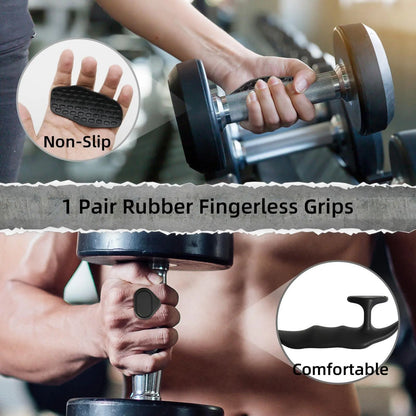 Workout Gloves for Men and Women, Non-Slip Workout Grips for Training and Weight Lifting with Anatomical Design,Hand Grips for Strength Training