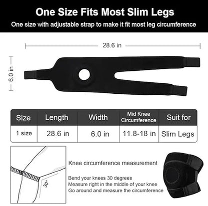 Vbosi 1Pair Knee Brace for Men Women Knee Braces for Knee Pain, Patellar Tendon Support Strap, Knee Brace for Meniscus Tear Compression Sleeve, Fit under 170Lbs