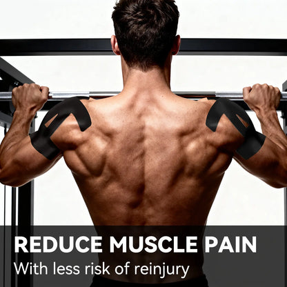 30 Pcs Kinesiology Tape for Shoulder Pain Relief Pre Cut Sports Waterproof Breathable Enhance Elastic Kinesiology Athletic Tape for Shoulder Support and Muscle Baseball Sports,Joint Stability Aid, Suitable for Outdoor Sports and Activities Athletes