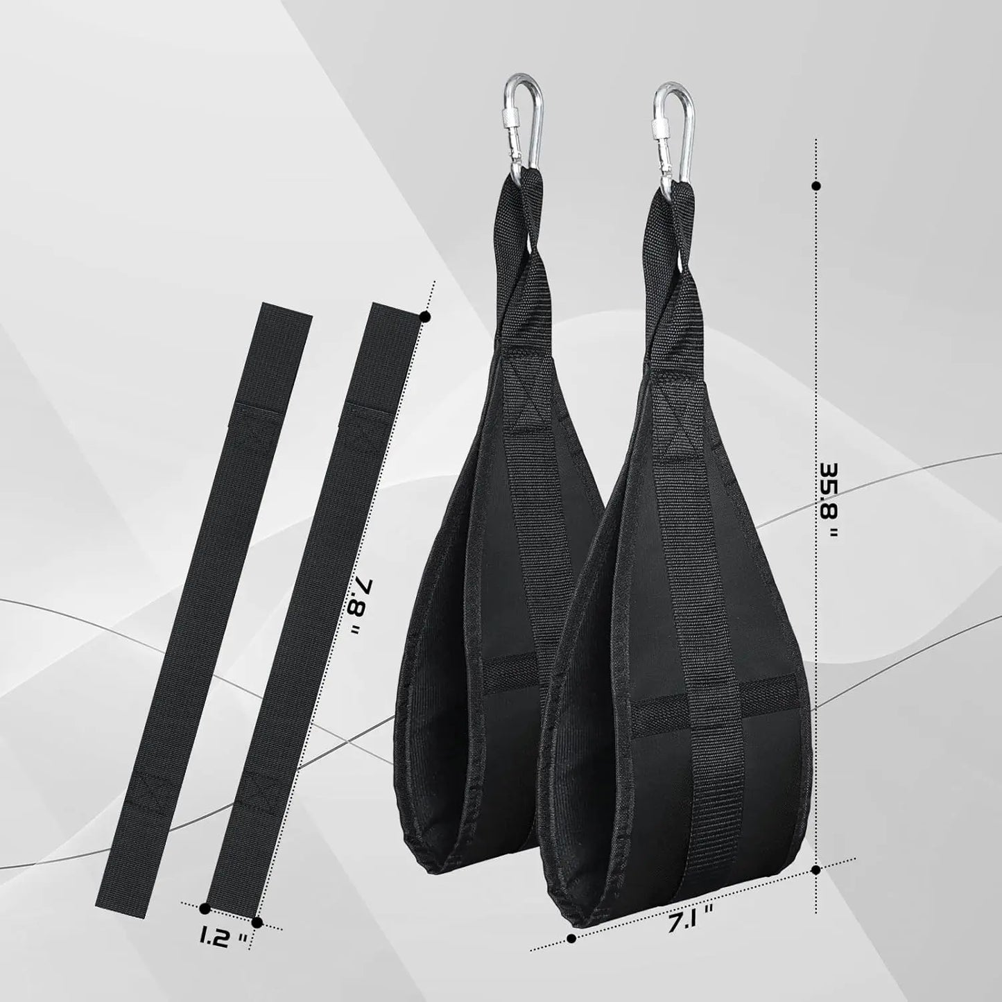 Hanging Ab Straps for Pull up Bar: Gym Ab Sling Straps for Arm Pull up Workout Support for Training Knee and Leg Raises