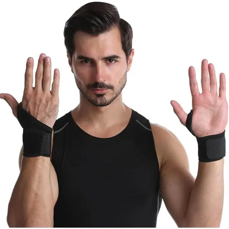 1 Pair Sports Adjustable Wrist Compression Wrap,Elastic Wrist Support Brace for Carpal Tunnel Arthritis and Tendinitis Pain Hand Relief Work, Sports, and Everyday Use
