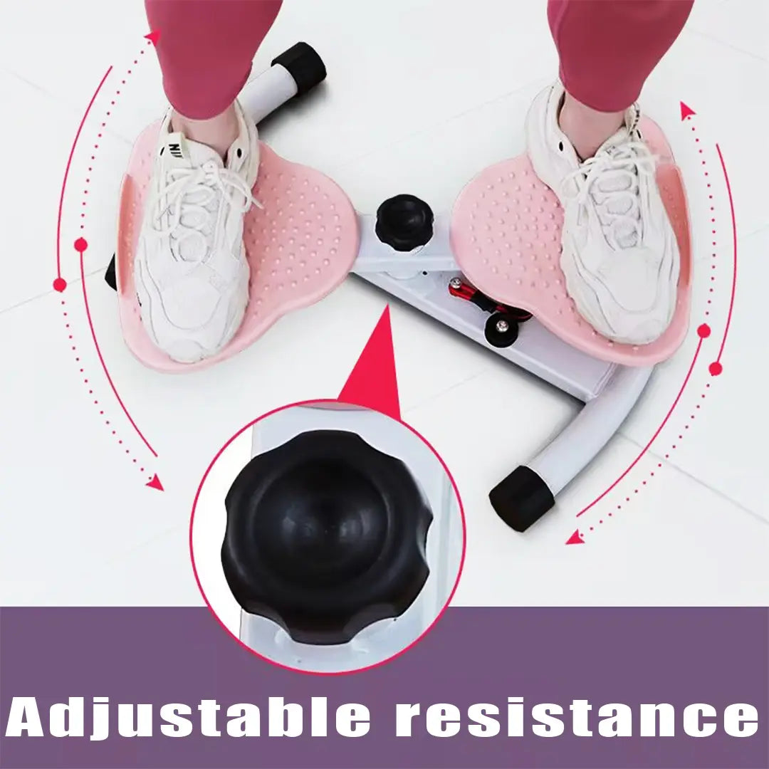 Low-Impact Waist Trainer - Double Axis System & 300Lbs Capacity, Compact Home Workout Equipment for Core Engagement
