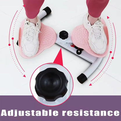 Low-Impact Waist Trainer - Double Axis System & 300Lbs Capacity, Compact Home Workout Equipment for Core Engagement
