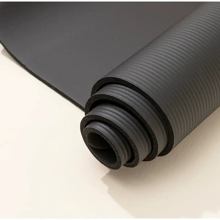Ultra-Portable Yoga Mat Extra Thick High-Density with Shoulder Strap Tear-Resistant Non-Slip Rubber for Enhanced Grip Comfort Perfect for Fitness Training Everyday Exercise Yoga Box