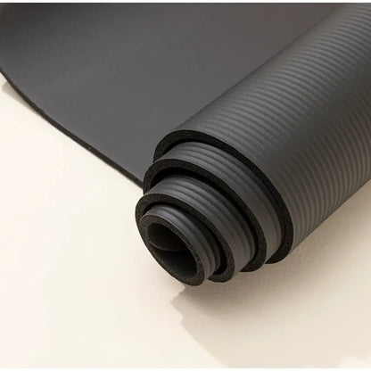 Ultra-Portable Yoga Mat Extra Thick High-Density with Shoulder Strap Tear-Resistant Non-Slip Rubber for Enhanced Grip Comfort Perfect for Fitness Training Everyday Exercise Yoga Box
