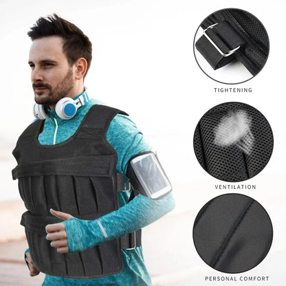 Weight Training Vest: Boost Your Fitness Routine with 3/15/35Kg Options Home Workout Equipment Weightlifting Belt for All Levels