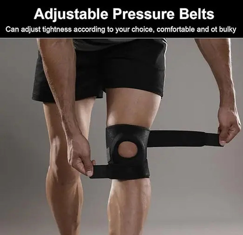 Vbosi 1Pair Knee Brace for Men Women Knee Braces for Knee Pain, Patellar Tendon Support Strap, Knee Brace for Meniscus Tear Compression Sleeve, Fit under 170Lbs