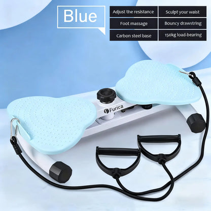 Low-Impact Waist Trainer - Double Axis System & 300Lbs Capacity, Compact Home Workout Equipment for Core Engagement