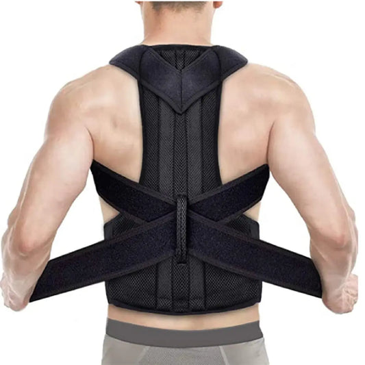 Titanreign Posture Corrector - Wearable Posture Support for Office, Driving & Daily Use, Relief Neck & Back Pain, Adjustable Posture Correcter for Men & Women (Black) Healthcare Fabric anti Hunchback Spine Align Accessories Tool