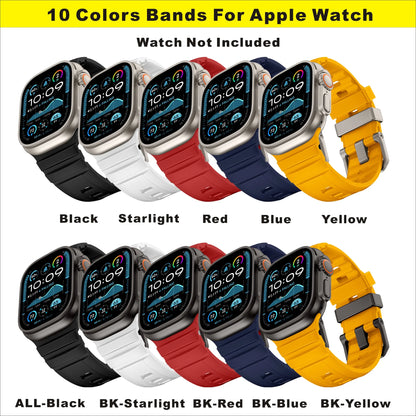 Metal/Waterproof Sport Bands Compatible for Apple Watch Ultra 3/ Ultra 2/Se/Series 10/9/8/7/6/5/4/3/2/1, Replacement Wristbands for Men & Women, Smart Watch Straps (Watch Not Included) -49/46/45/44/42Mm- Red