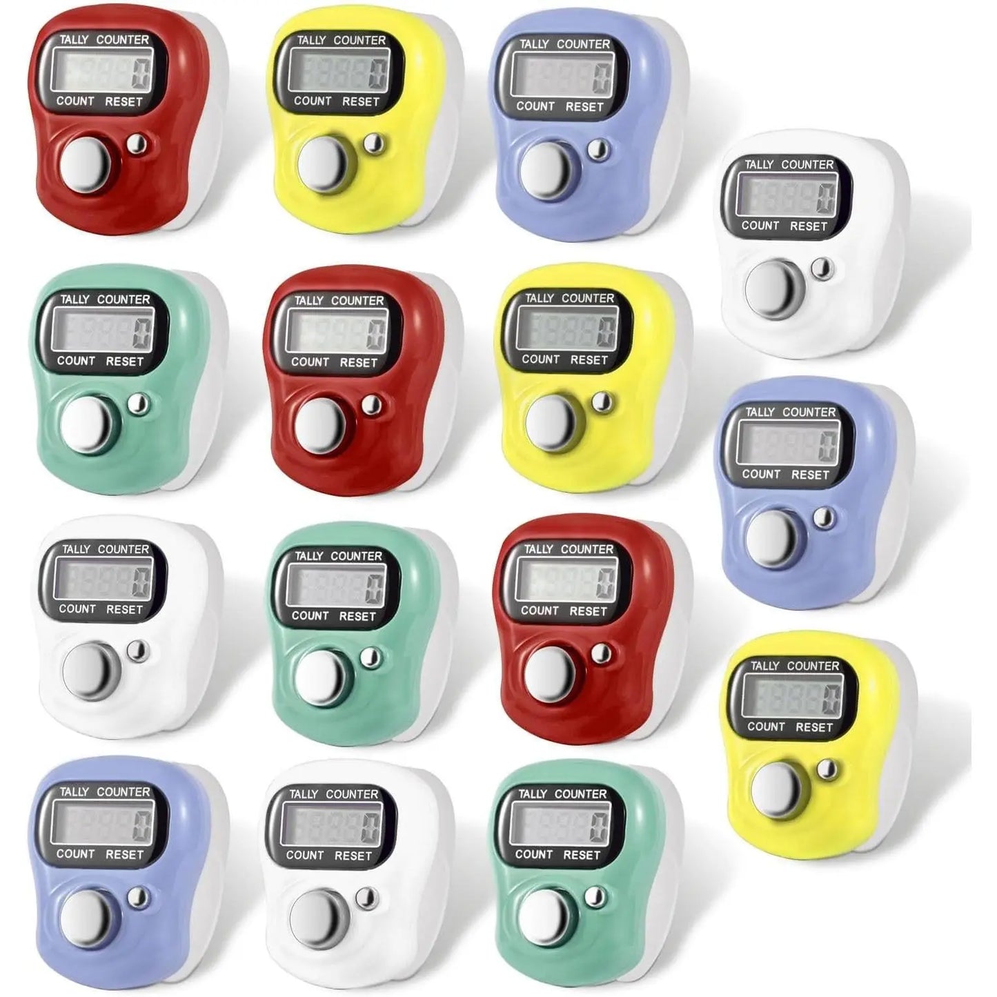 Finger Counter, 5-Digit Number Count Clicker Mini LCD Digital Display Hand Tally Counter, Resettable Counters Clickers for Knitting, Crochet, Coaching, Lap, Golf, & Fidget