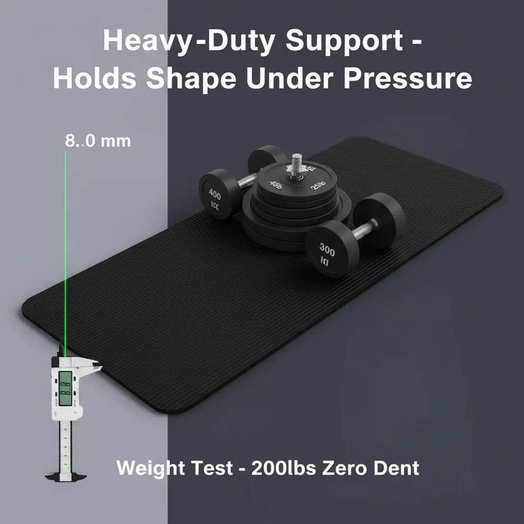 Ultra-Portable Yoga Mat Extra Thick High-Density with Shoulder Strap Tear-Resistant Non-Slip Rubber for Enhanced Grip Comfort Perfect for Fitness Training Everyday Exercise Yoga Box