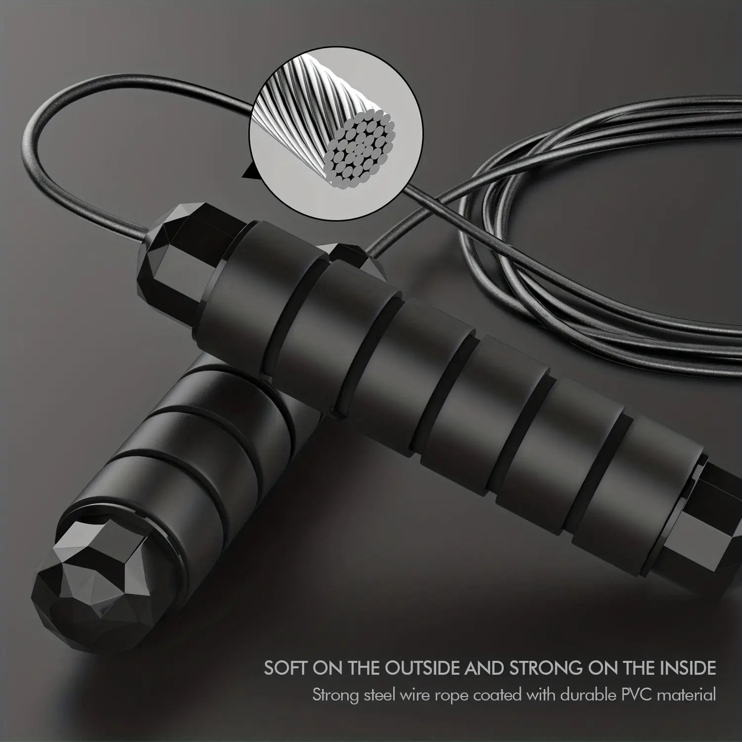 Pro Speed Jump Rope Quick-Adjust with Tangle-Free Ball Bearings, Ergo Grips for Home Gym & Fitness Training Equipment