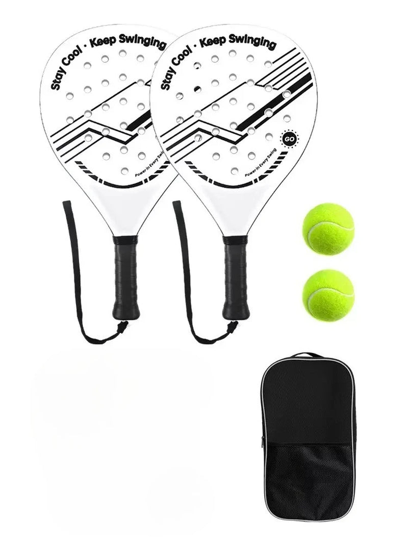 Padel Racket Padel Accessories Beach Padel Tennis Racquet Sports EPE Core Physical Equipment for Beginner Kids School Indoors