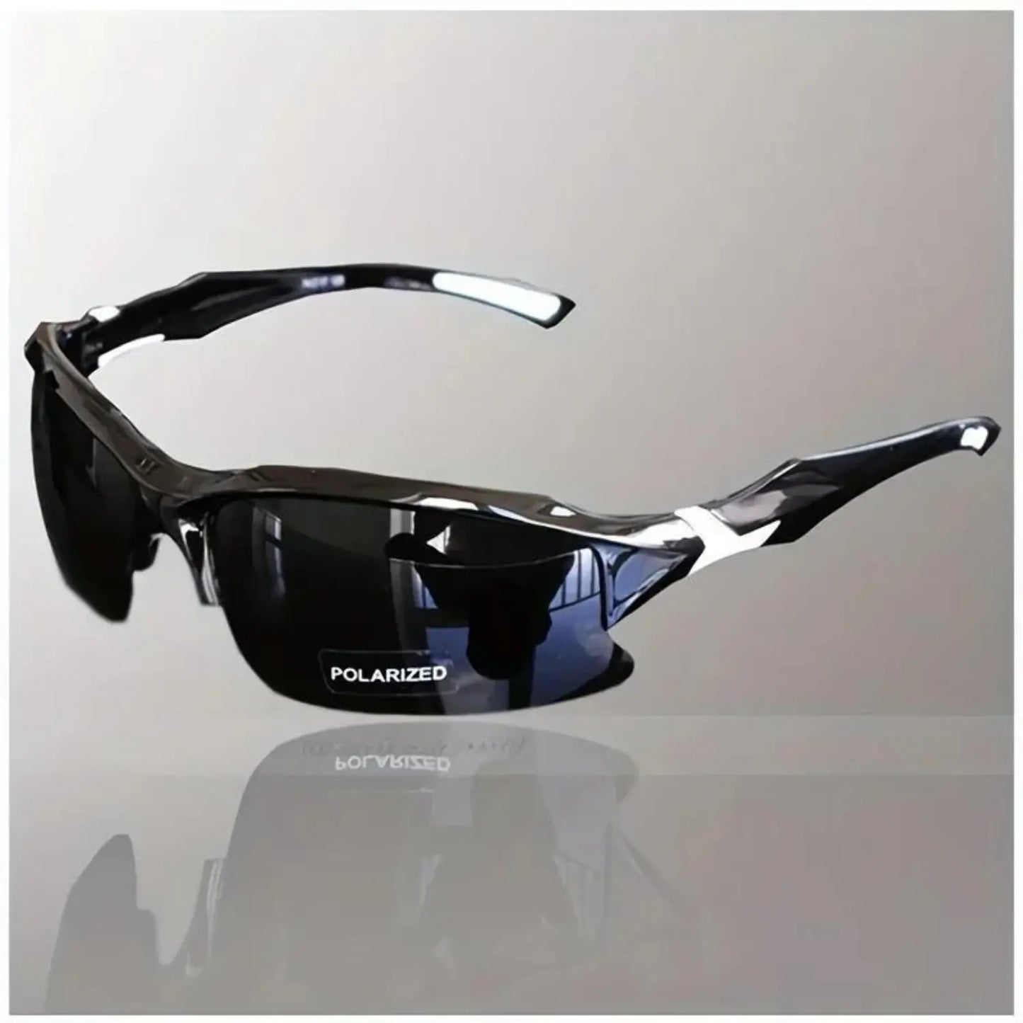 4 Packs Outdoor UV Protection Sunglasses Polarized Windproof Rimless Square Cat Eye Oversized for Running Fishing Golf Driving Travel