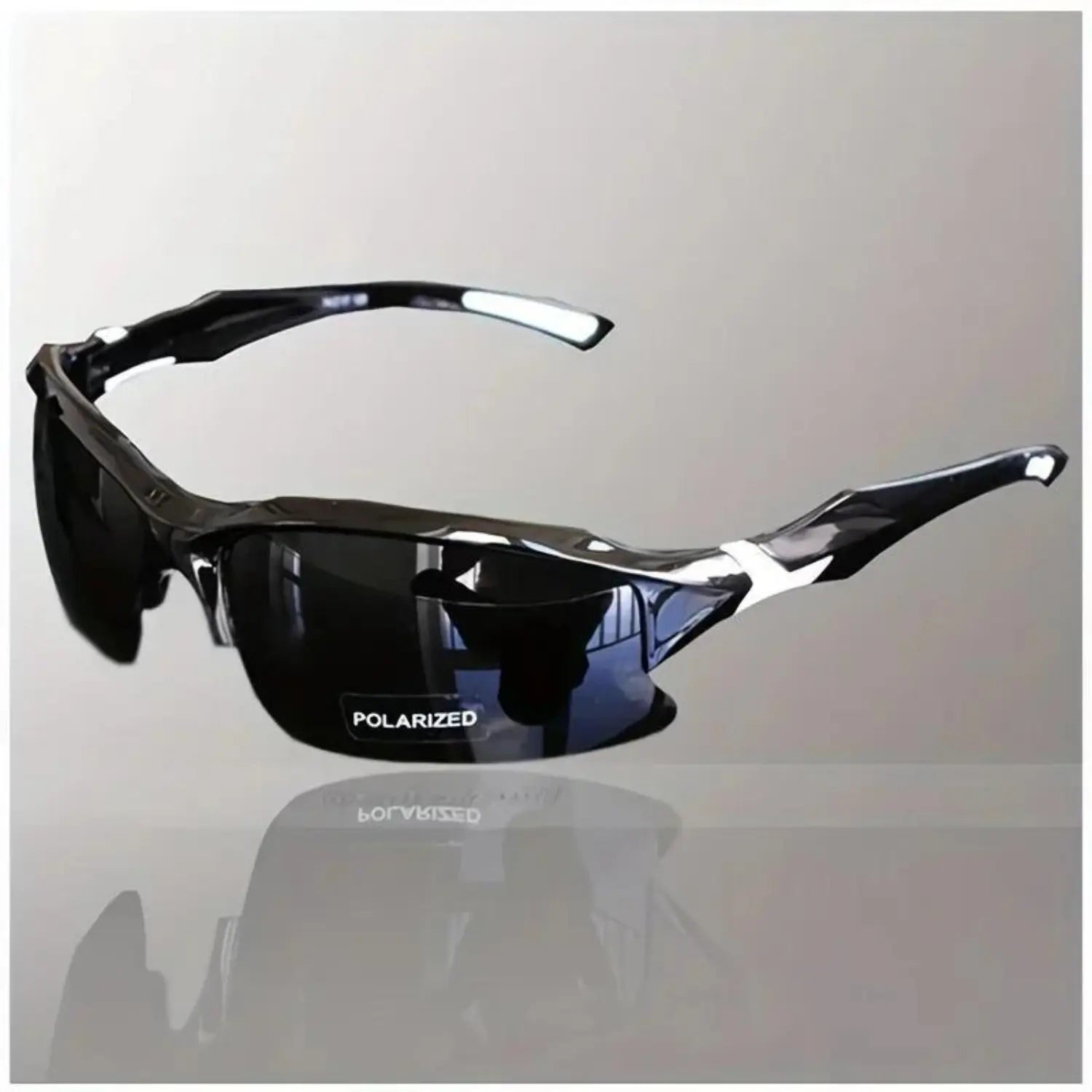 4 Packs Outdoor UV Protection Sunglasses Polarized Windproof Rimless Square Cat Eye Oversized for Running Fishing Golf Driving Travel