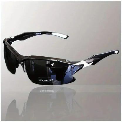 4 Packs Outdoor UV Protection Sunglasses Polarized Windproof Rimless Square Cat Eye Oversized for Running Fishing Golf Driving Travel