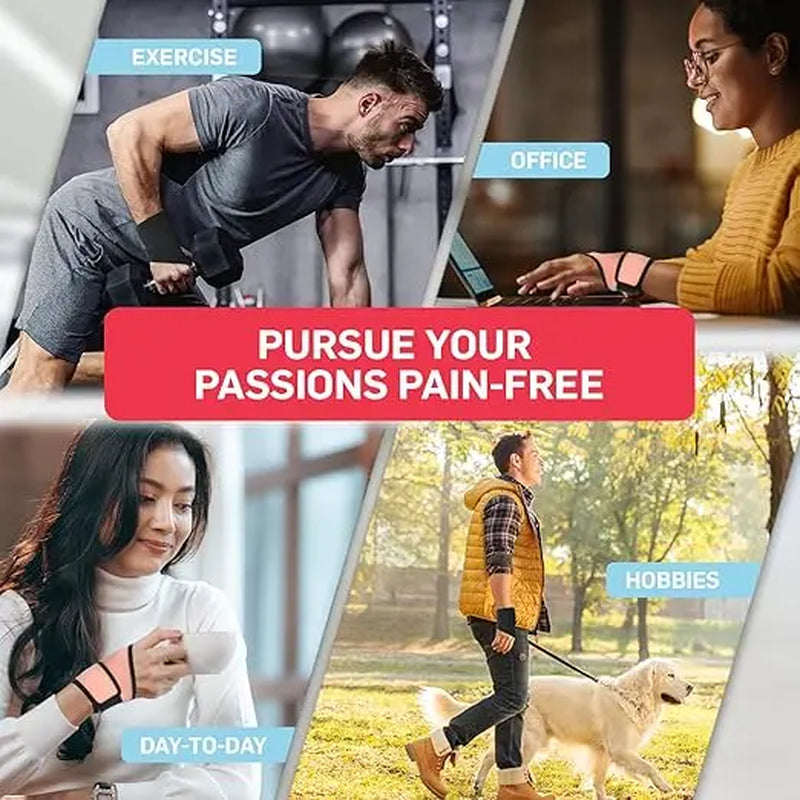 1 Pair Sports Adjustable Wrist Compression Wrap,Elastic Wrist Support Brace for Carpal Tunnel Arthritis and Tendinitis Pain Hand Relief Work, Sports, and Everyday Use