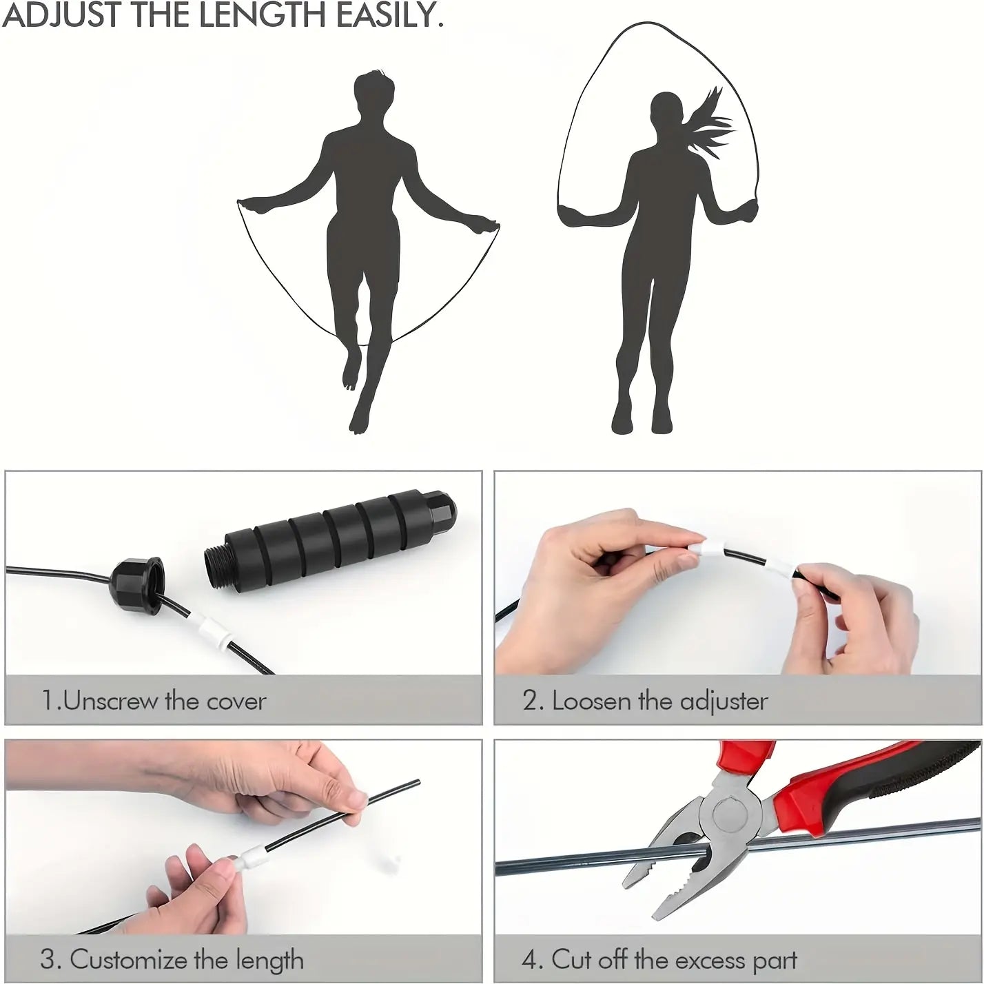 Pro Speed Jump Rope Quick-Adjust with Tangle-Free Ball Bearings, Ergo Grips for Home Gym & Fitness Training Equipment