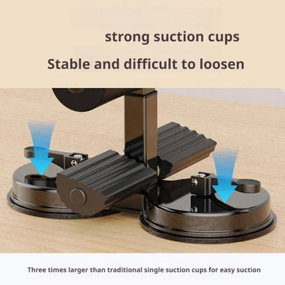 Ab Dominal Training Aid, Double Suction Cup Trainer, Three-Level Height Adjustment, Multifunctional Adjustable Abdominal Trainer with Drawstring, Suitable for Home Fitness