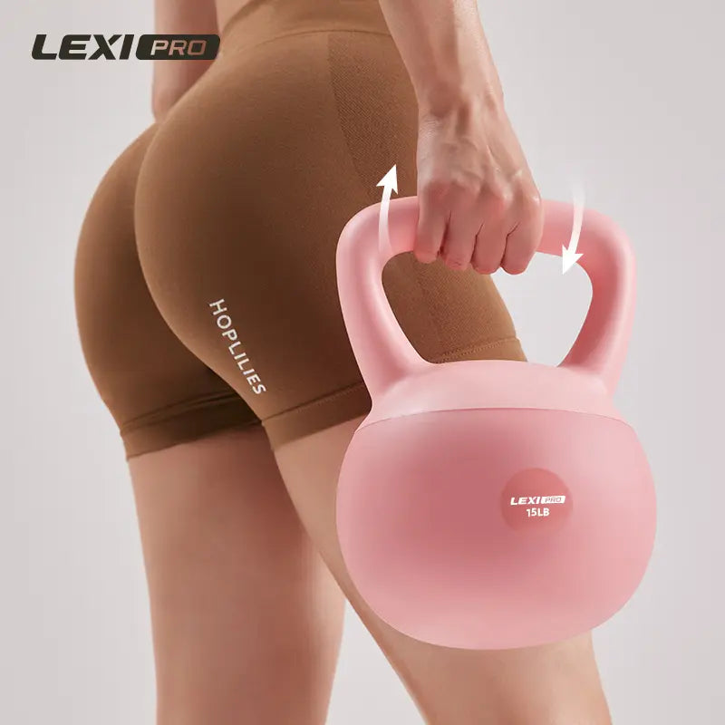 LEXI Soft Kettlebell with Handle for Strength Conditioning and Core Training Home Gym Workouts Weightlifting Yoga & Pilates Durable Safe & Comfortable Fitness Equipment for Men and Women