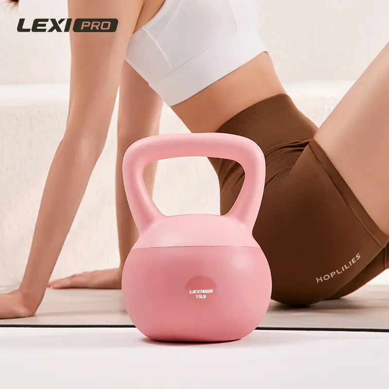 LEXI Soft Kettlebell with Handle for Strength Conditioning and Core Training Home Gym Workouts Weightlifting Yoga & Pilates Durable Safe & Comfortable Fitness Equipment for Men and Women
