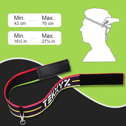 TEKXYZ Reflex Ball Set – 3 Difficulty Balls, 2 Adjustable Headbands, for All Skill Levels