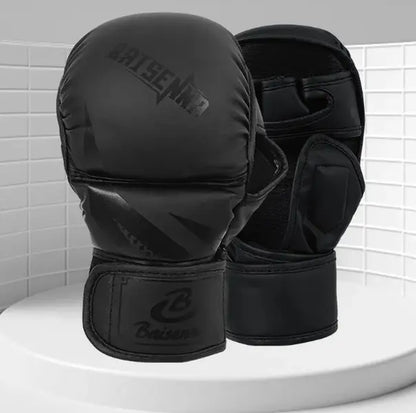 Baisenna MMA GLOVES 7Oz Sparring Gloves for Heavy Sparring Pad Work & Grappling with Extra Padding & Open Palm Flexibility