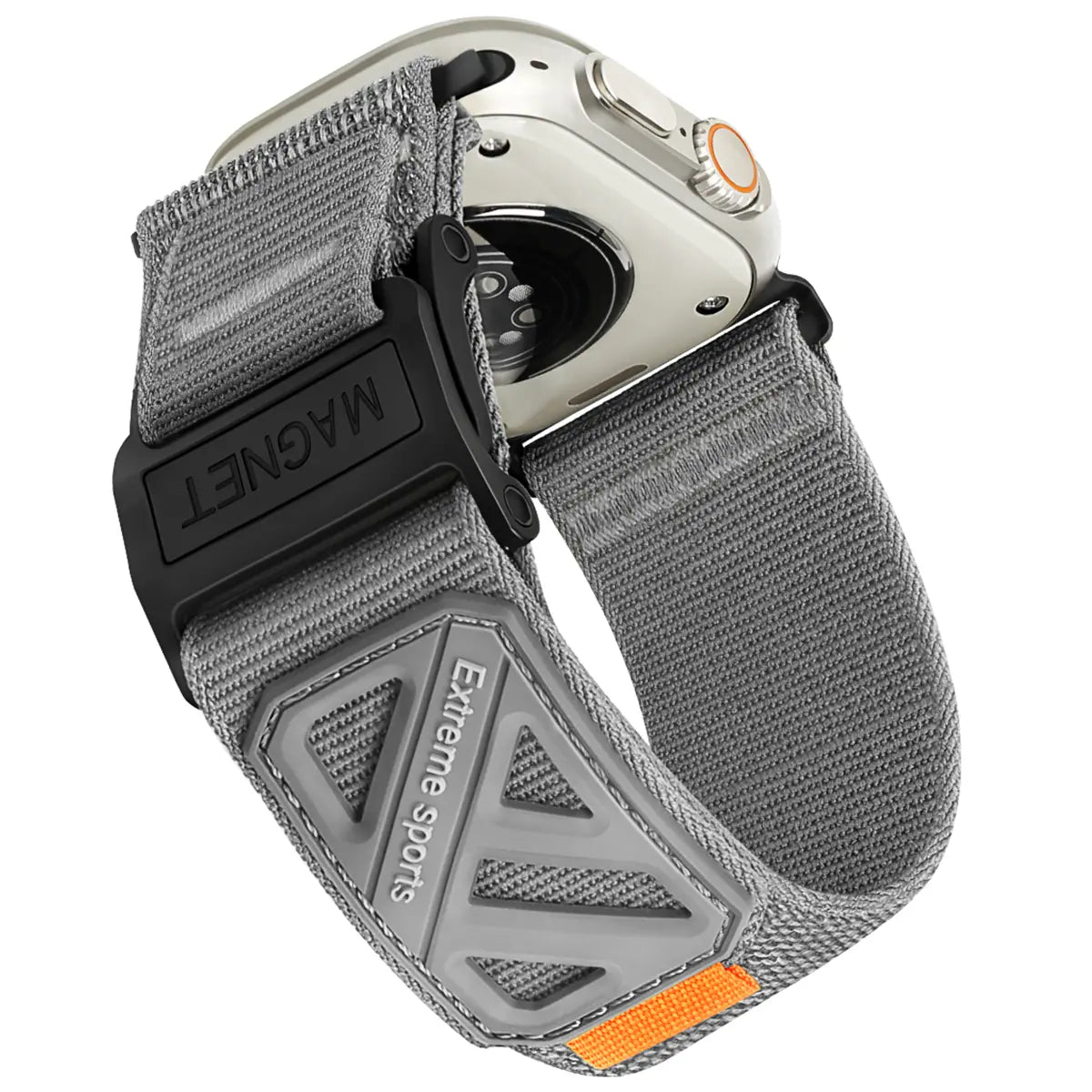 Compatible Apple Watch Ultra Bands for Men, Wide Soft Nylon Sport Loop, Sturdy Magnetic Buckle for Iwatch 49Mm (Ultra3/2), 46Mm (11/10 Series), 45Mm (9/8/7), 44Mm (SE/2/SE/6/5/4), 42Mm (3/2/1)