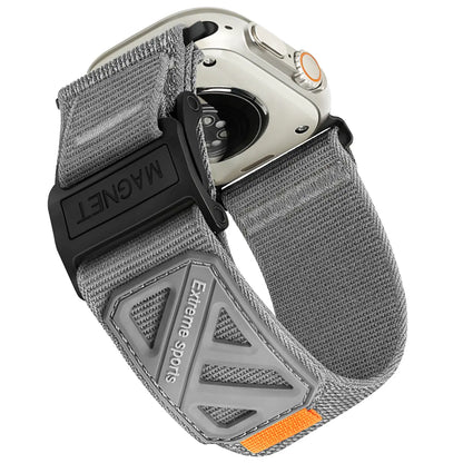 Compatible Apple Watch Ultra Bands for Men, Wide Soft Nylon Sport Loop, Sturdy Magnetic Buckle for Iwatch 49Mm (Ultra3/2), 46Mm (11/10 Series), 45Mm (9/8/7), 44Mm (SE/2/SE/6/5/4), 42Mm (3/2/1)