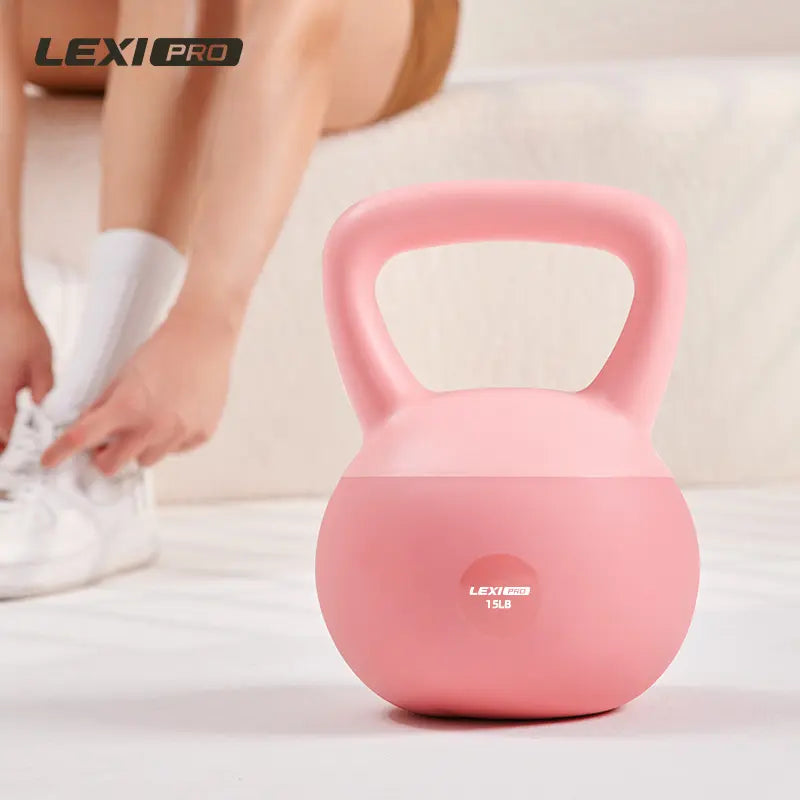LEXI Soft Kettlebell with Handle for Strength Conditioning and Core Training Home Gym Workouts Weightlifting Yoga & Pilates Durable Safe & Comfortable Fitness Equipment for Men and Women