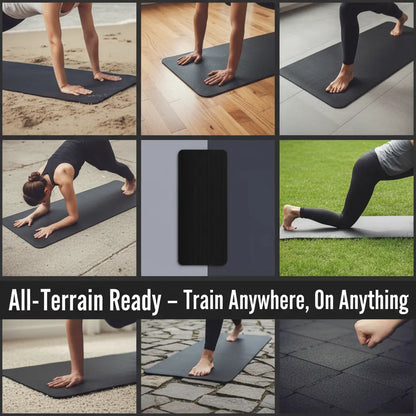 Ultra-Portable Yoga Mat Extra Thick High-Density with Shoulder Strap Tear-Resistant Non-Slip Rubber for Enhanced Grip Comfort Perfect for Fitness Training Everyday Exercise Yoga Box