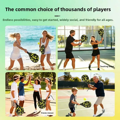 Padel Racket Padel Accessories Beach Padel Tennis Racquet Sports EPE Core Physical Equipment for Beginner Kids School Indoors